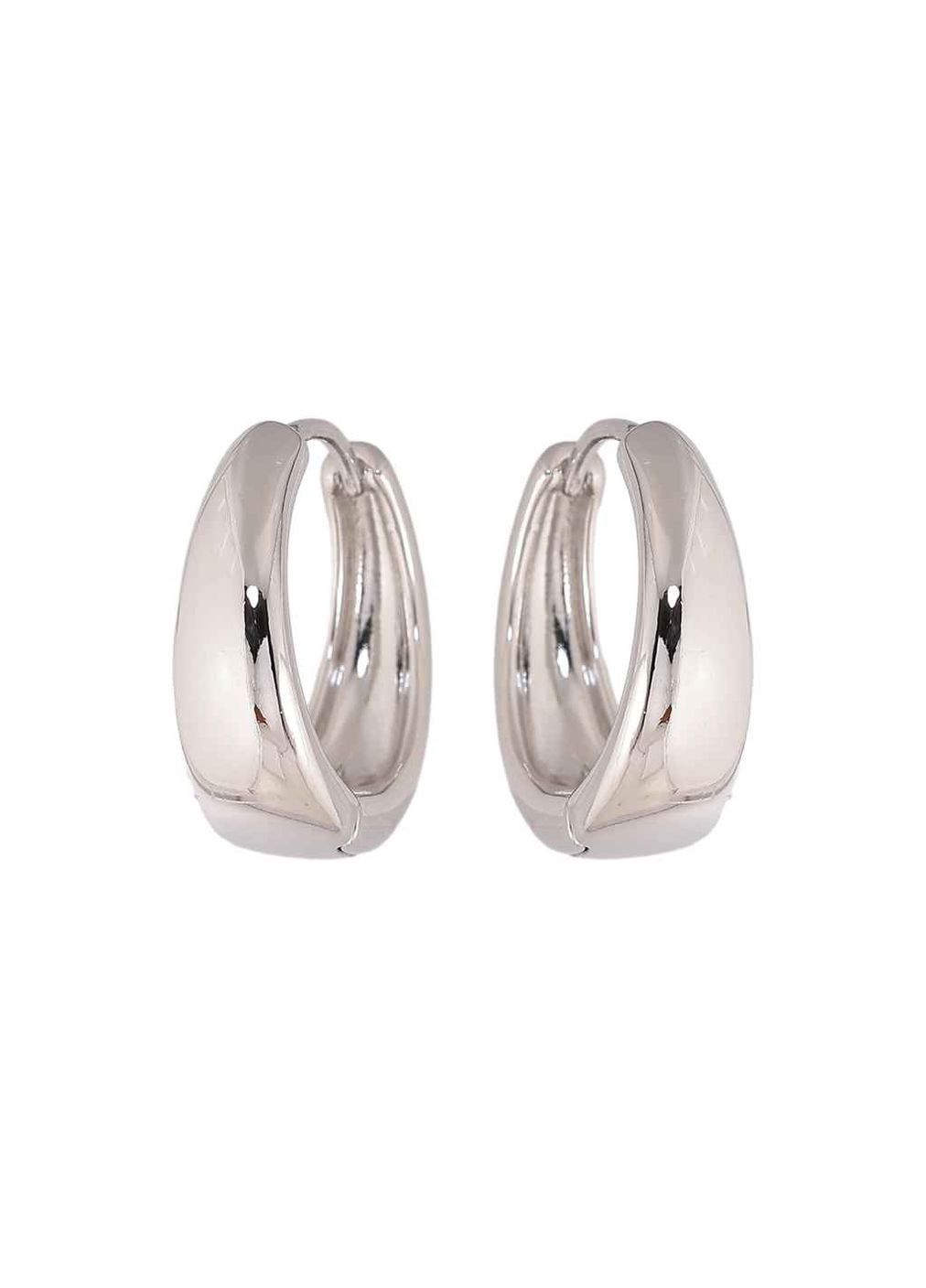 Серьги кольца Родий "Классика" ø 20мм 302737 Xuping Jewelry (371651752)