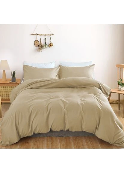 Комплект постільної білизни Сатин JUNIOR Satin Light Pro 10-016 Creamy Полуторний Євро Mirson (399960072)