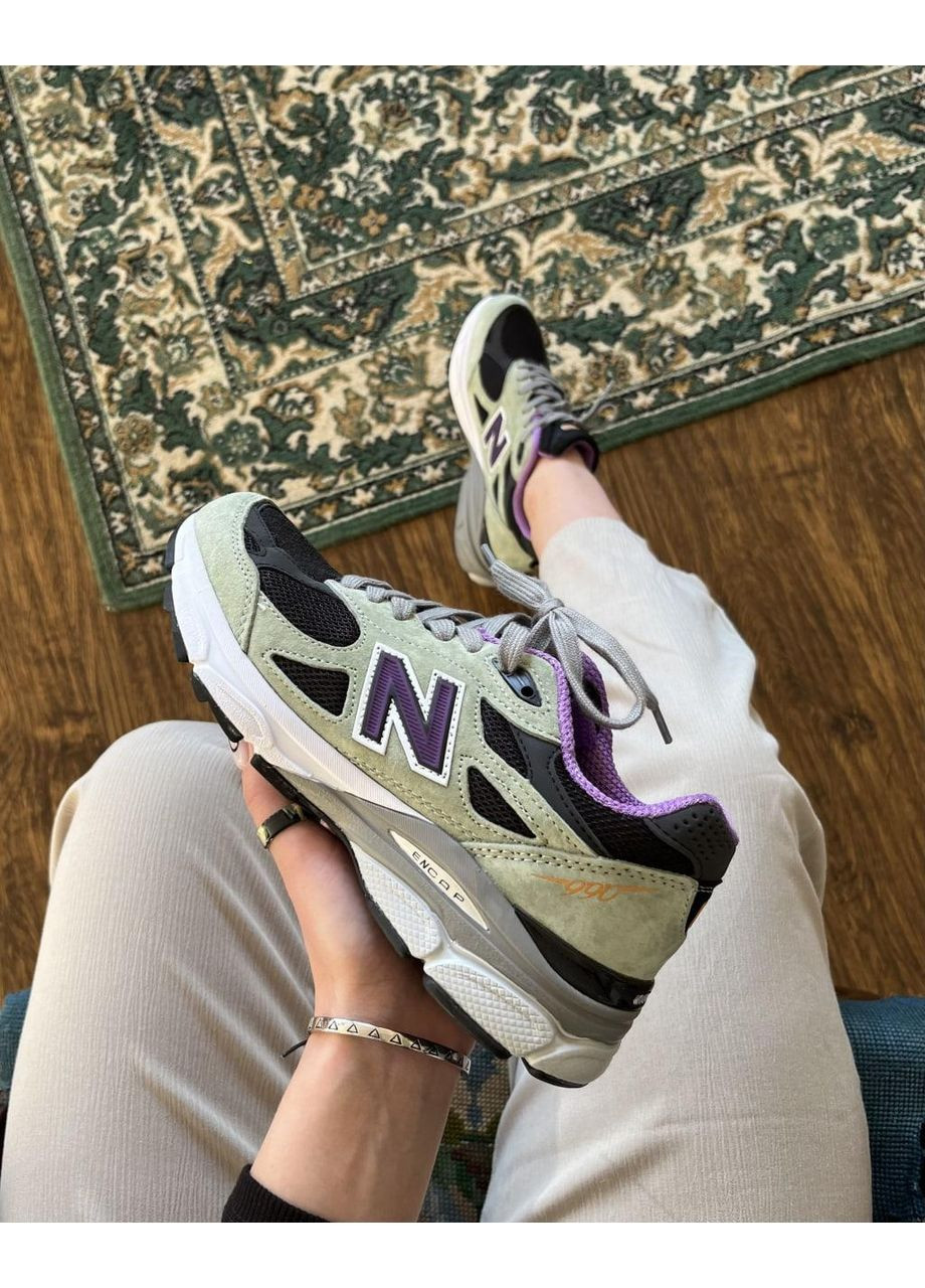 КРОСІВКИ ЖІНОЧІ NEW BALANCE 990 BLACK VIOLET НЬЮ БЕЛАНС 990 No Brand чорні демісезони (367173146)