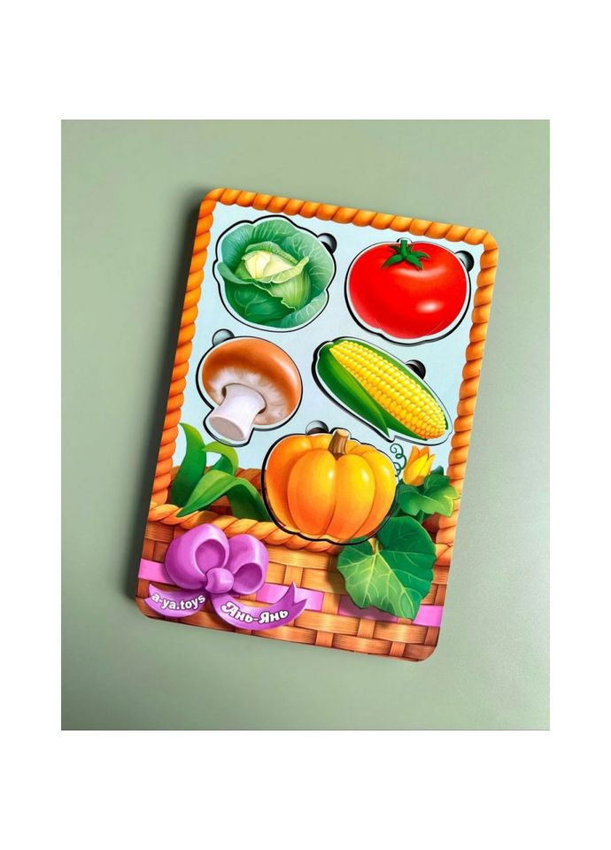 Настільна розвивальна гра «Кошик з овочами-2» Ubumblebees (365641126)