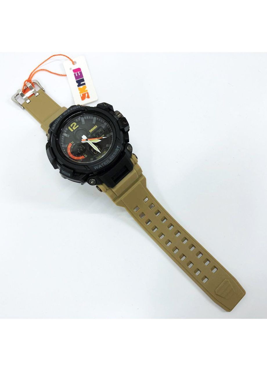 Годинник армійський скмей 1343KH KHAKI, Військовий тактичний годинник, CM-659 Водонепроникний годинник Skmei (352770643)