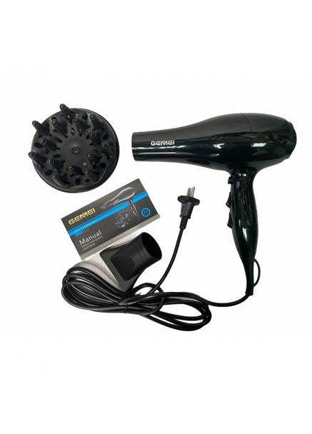 Професійний фен для сушіння укладки волосся з регуляцією швидкості та температури сенсорний датчик дотику 2200 W GM-103 Gemei (306716655)