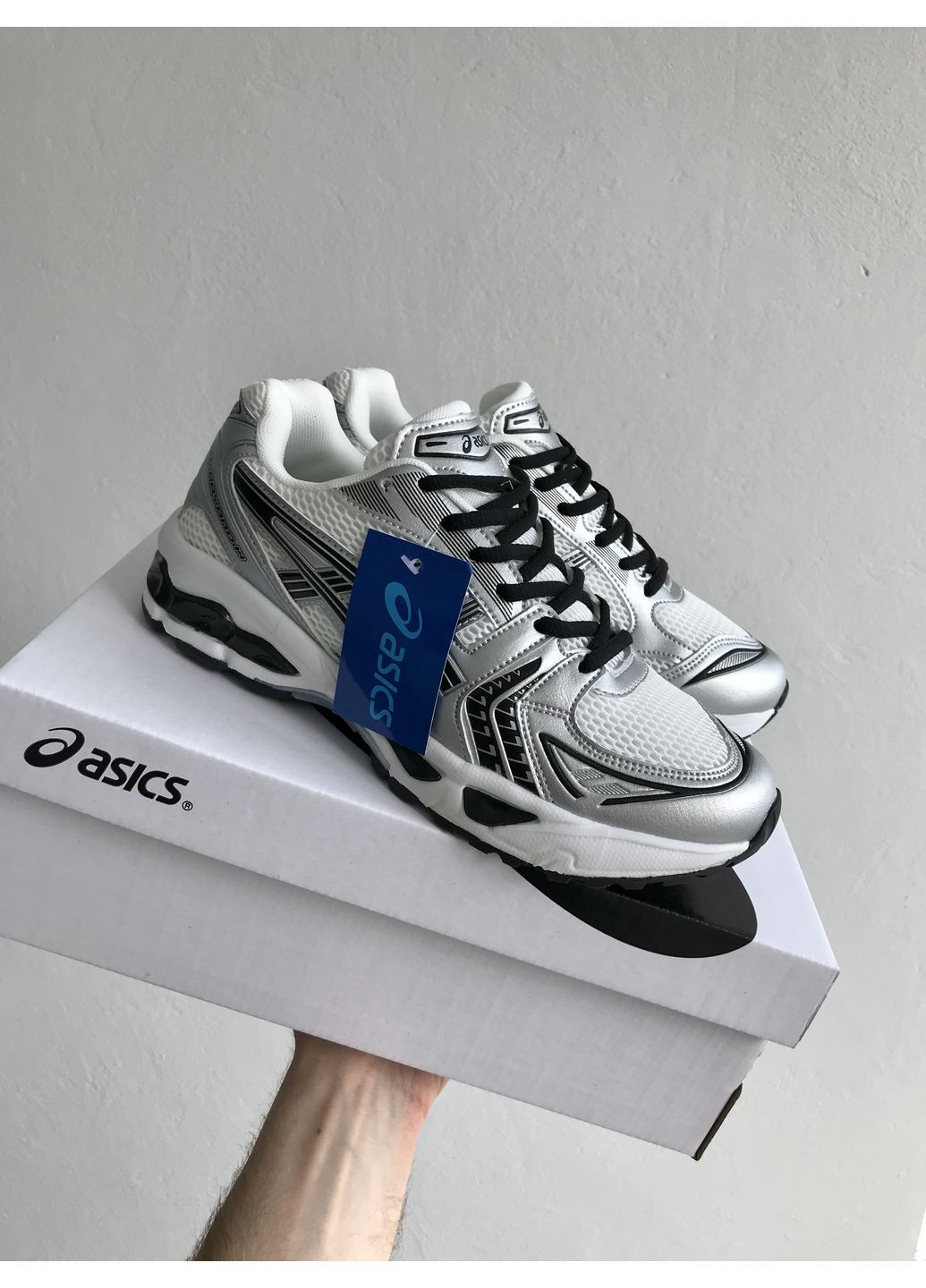 Срібні Осінні кросівки чоловічі і жіночі asics gel-kayano 14 white silver black | асікс гель-каяно 14 срібні No Brand