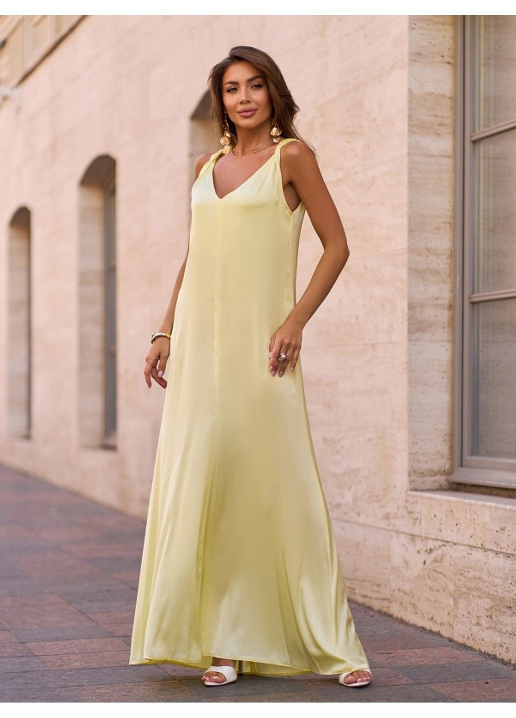 Жовтий повсякденний сукня issa pus 15270a жовтий ISSA PLUS