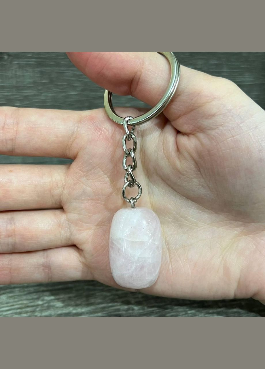 Подвеска с натуральным камнем кварц - кулон овальной формы на шнурке в подарочной коробочке Овен (326807801)