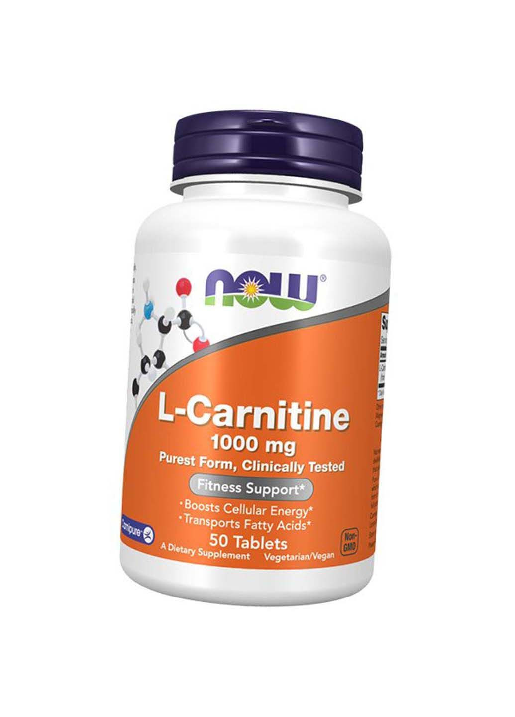 Карнітин тартрат L-Carnitine 1000 50 таб Now Foods (292710432)