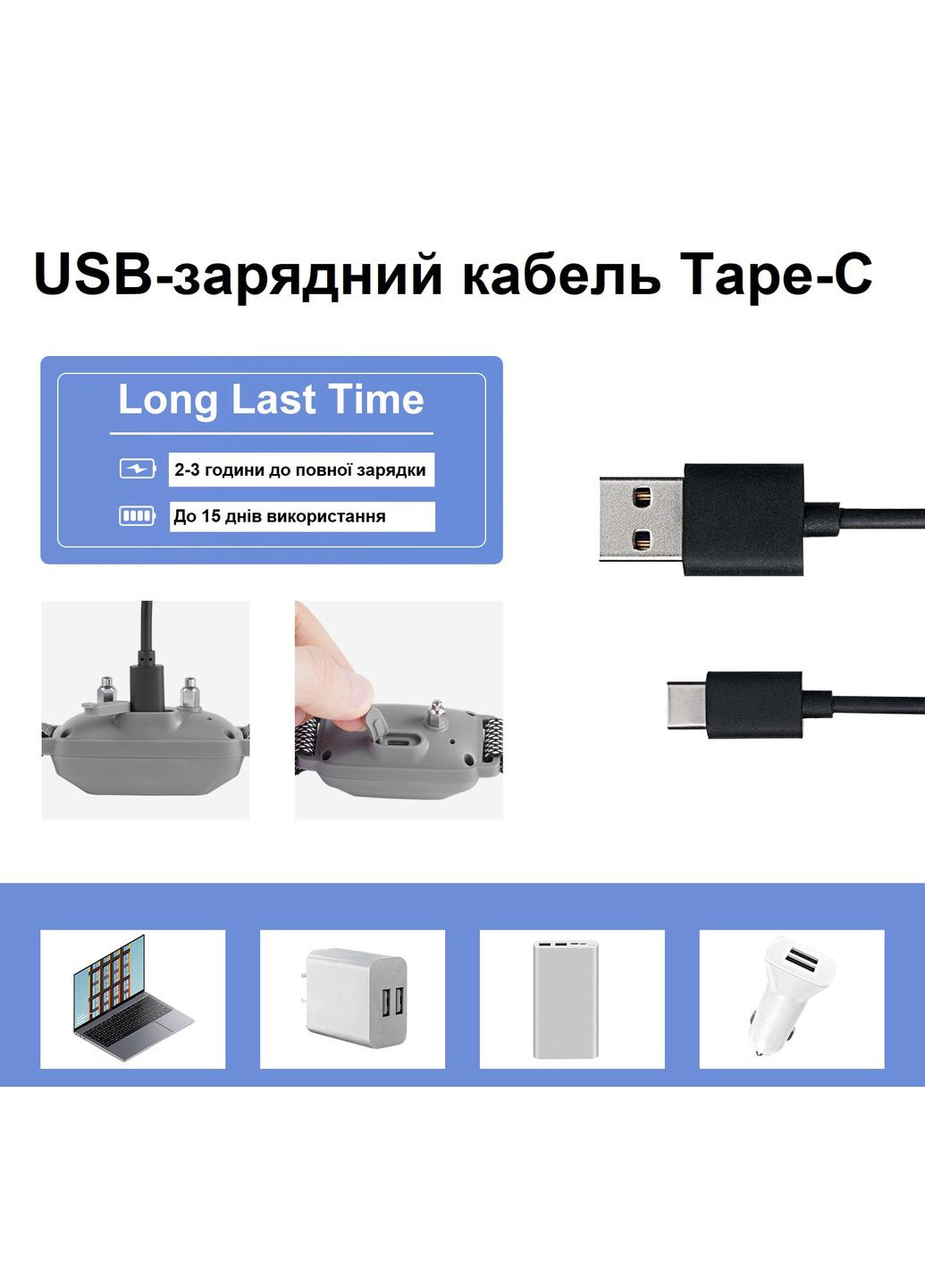 Антилай нашийник DOG Control Collar (White) розумний нашийник від гавкання собак, стоп-гавкіт Bark Q8 (300368663)