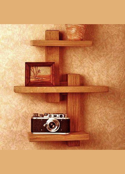 Полка для ванной из дерева Кельберг сиена (ВНП-016305) No Brand (328091785)