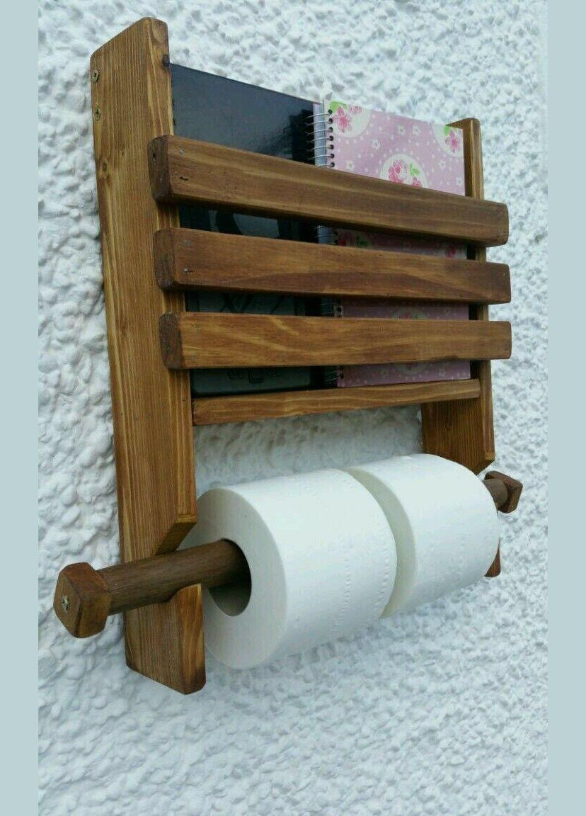 Держатель для туалетной бумаги из дерева Магнезия капучино (ДТБ-001209) No Brand (328090985)