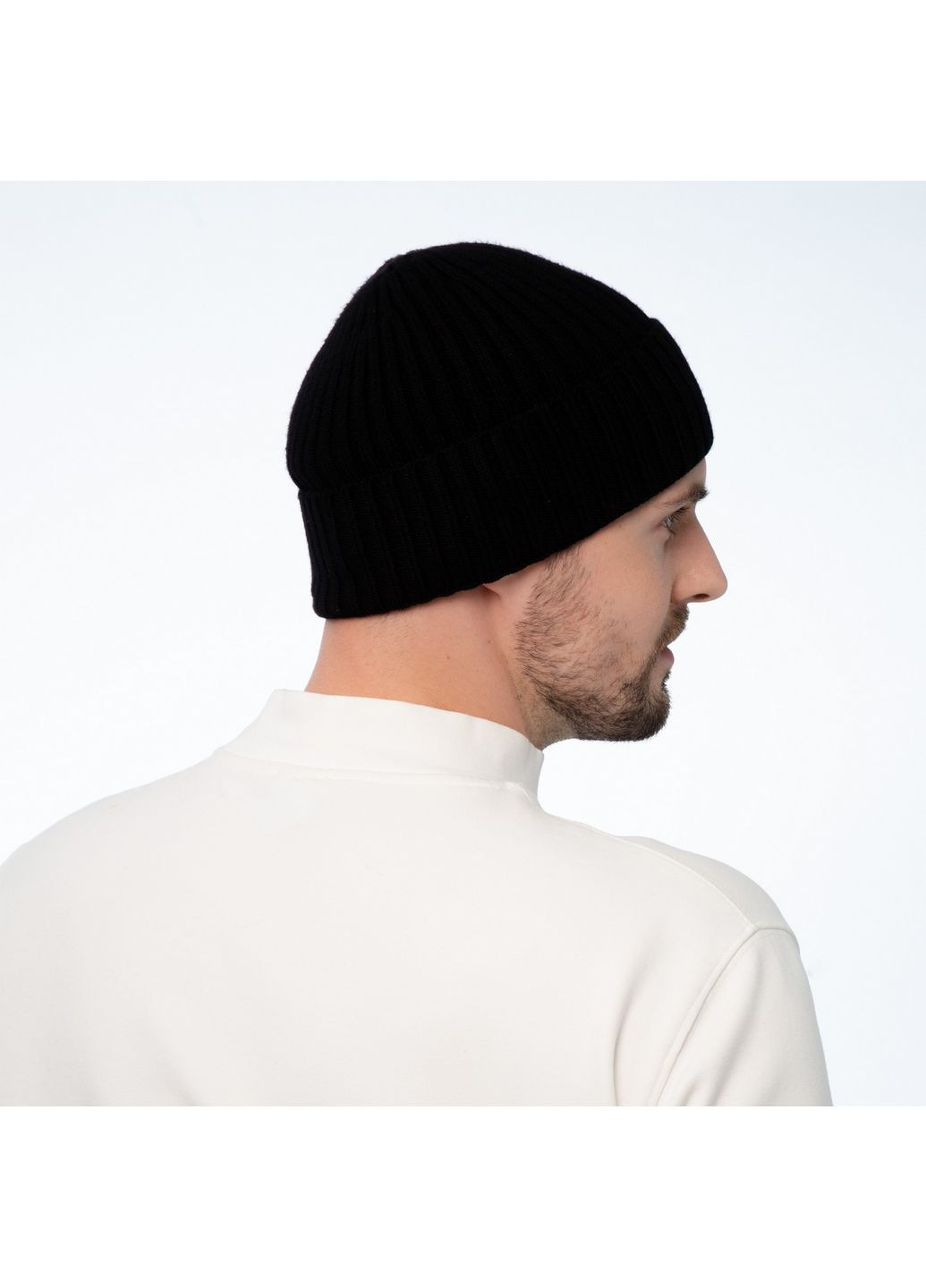 Шапка по голові чоловіча віскоза чорна LESTER 965-073 LuckyLOOK 965-073M (322783035)