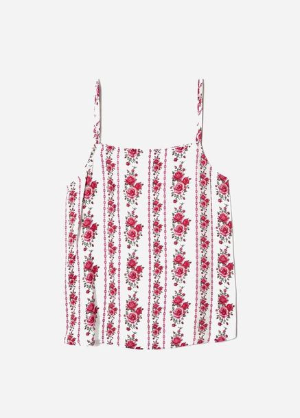 Белая блуза в цветочек H&M