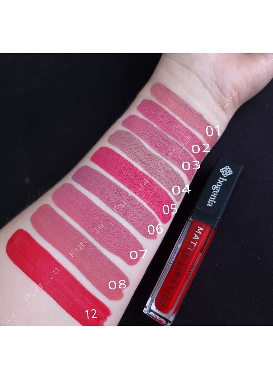 Помада жидкая для губ Liquid Matte Lipstick Spice Travel BG720 №005 Haitian Berry, 8 мл Bogenia (330762358)