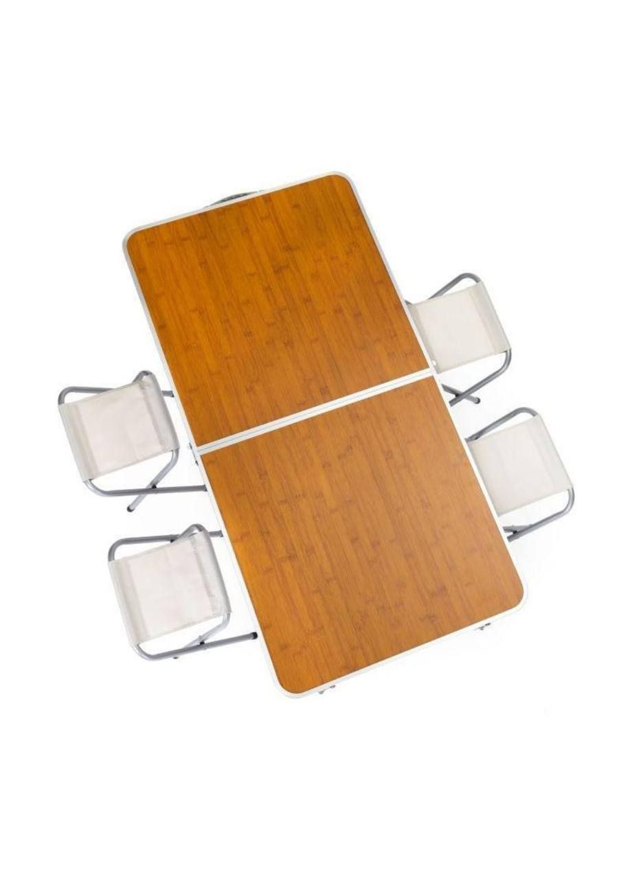 Стіл для пікніка складний та 4 стільці No Brand folding table (290049567)