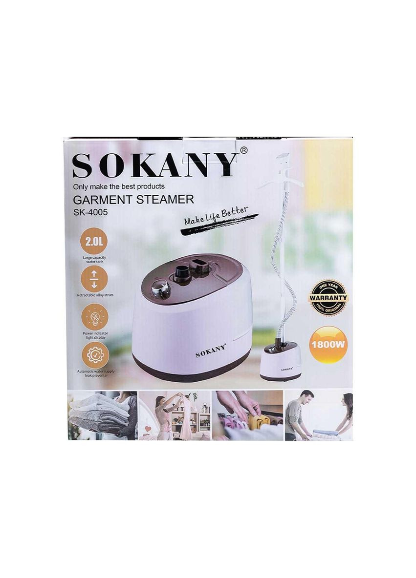 Напольный отпариватель для одежды SK4005BR на 2 л 1800 Вт (A-032347) Sokany (361857174)