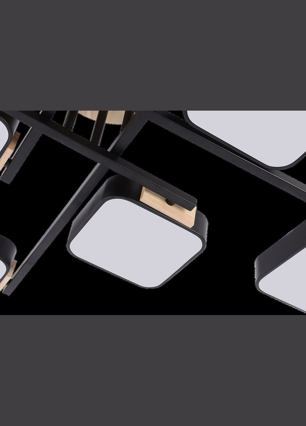 Люстра IS XI3357-8 чёрный + дерево Valeso (353746537)