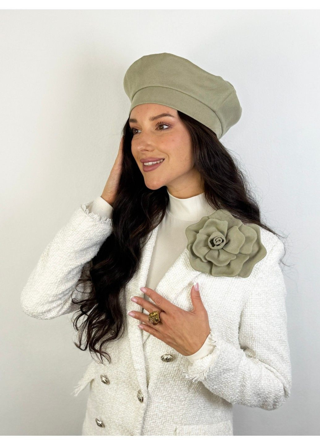 Берет из плотного хлопка BANDANA QUEEN (364550790)