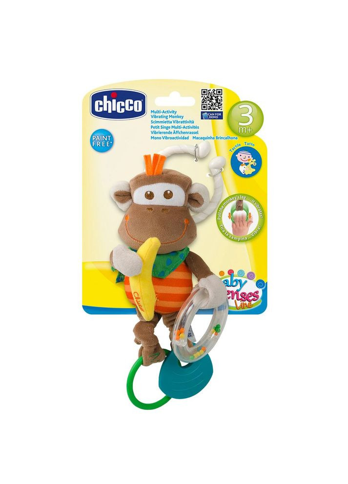 Іграшкабрязкальце "Мавпа" (00907.00) Chicco (293483884)