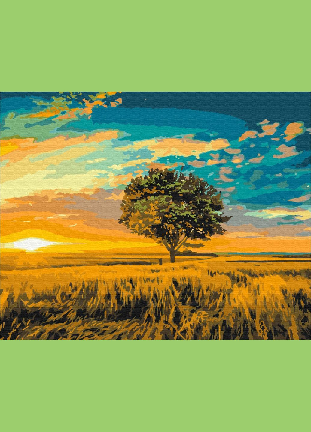 Картина по номерам "Золотой закат" 48x60 см Brushme (366732119)