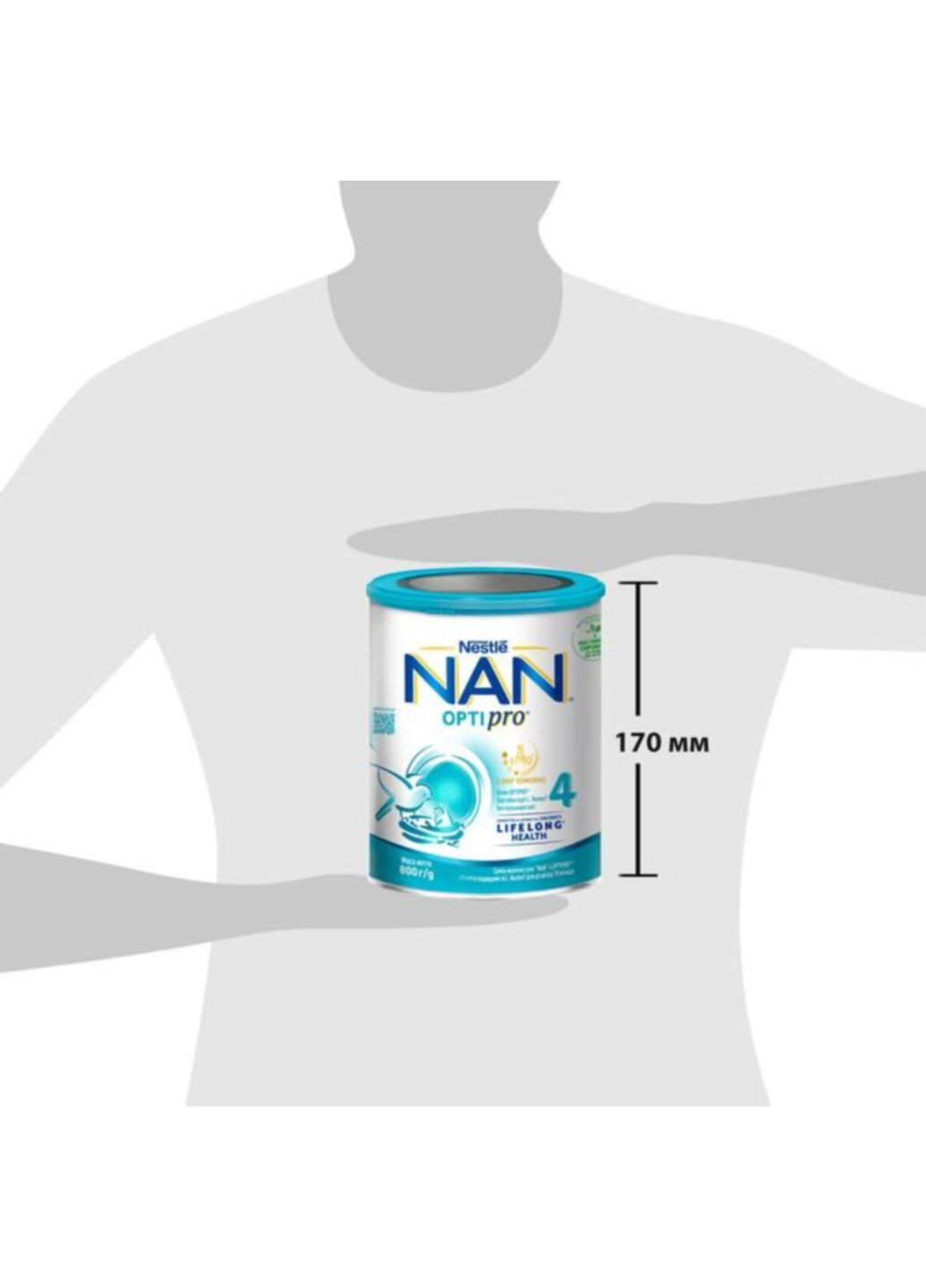 Сухая молочная смесь 4 OPTIPRO с 5 олигосахаридами и L. Reuteri для детей от 18 месяцев, 800 г NAN 12597190 (331789545)