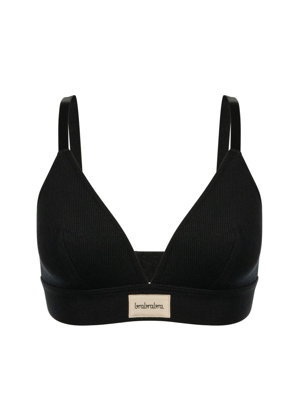 Чёрный триэнджел бюстгальтер slz25301014 черный Brabrabra без косточек вискоза