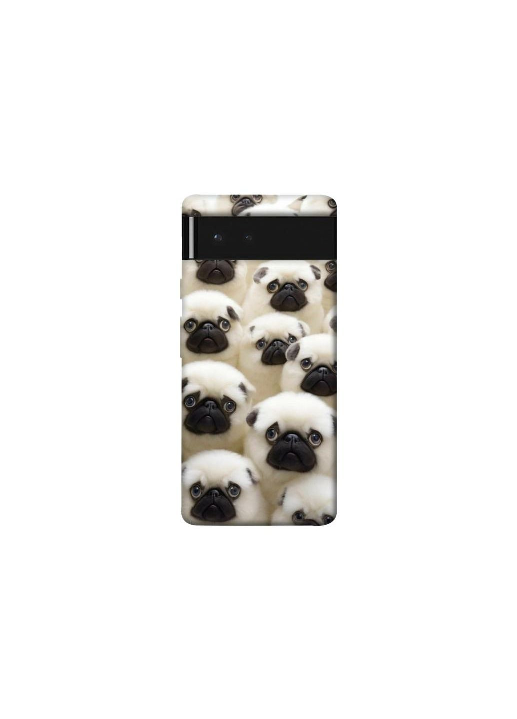 Чехол на Google Pixel 6 Doggy Pug Love Frontalka (357296336)