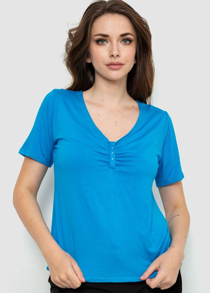 Синяя футболка женская Ager 186R609