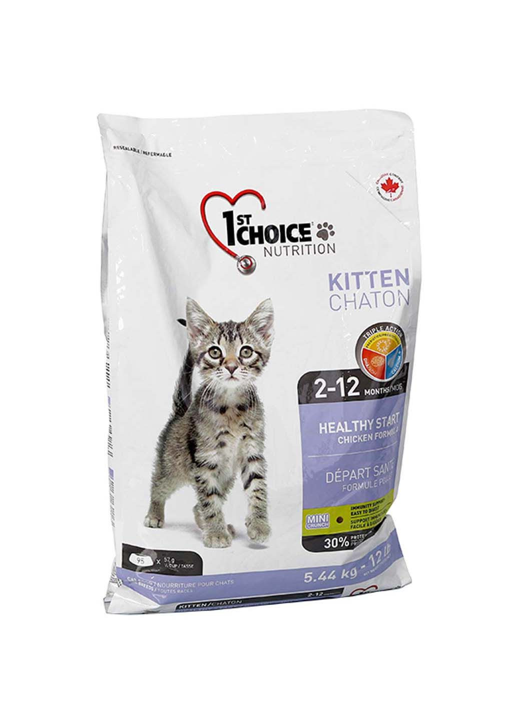 Сухой корм для котят Kitten Healthy Start курица 5.44 кг 1st Choice (286472790)