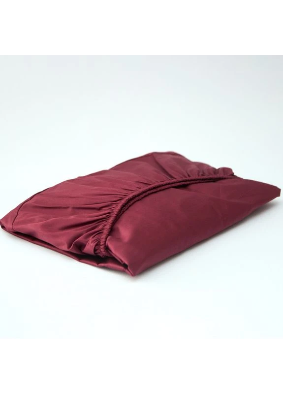 Простирадло на резинці Сатин Premium 100х200х25 см (MS-850004066) Moon&Star Red Wine (386593695)
