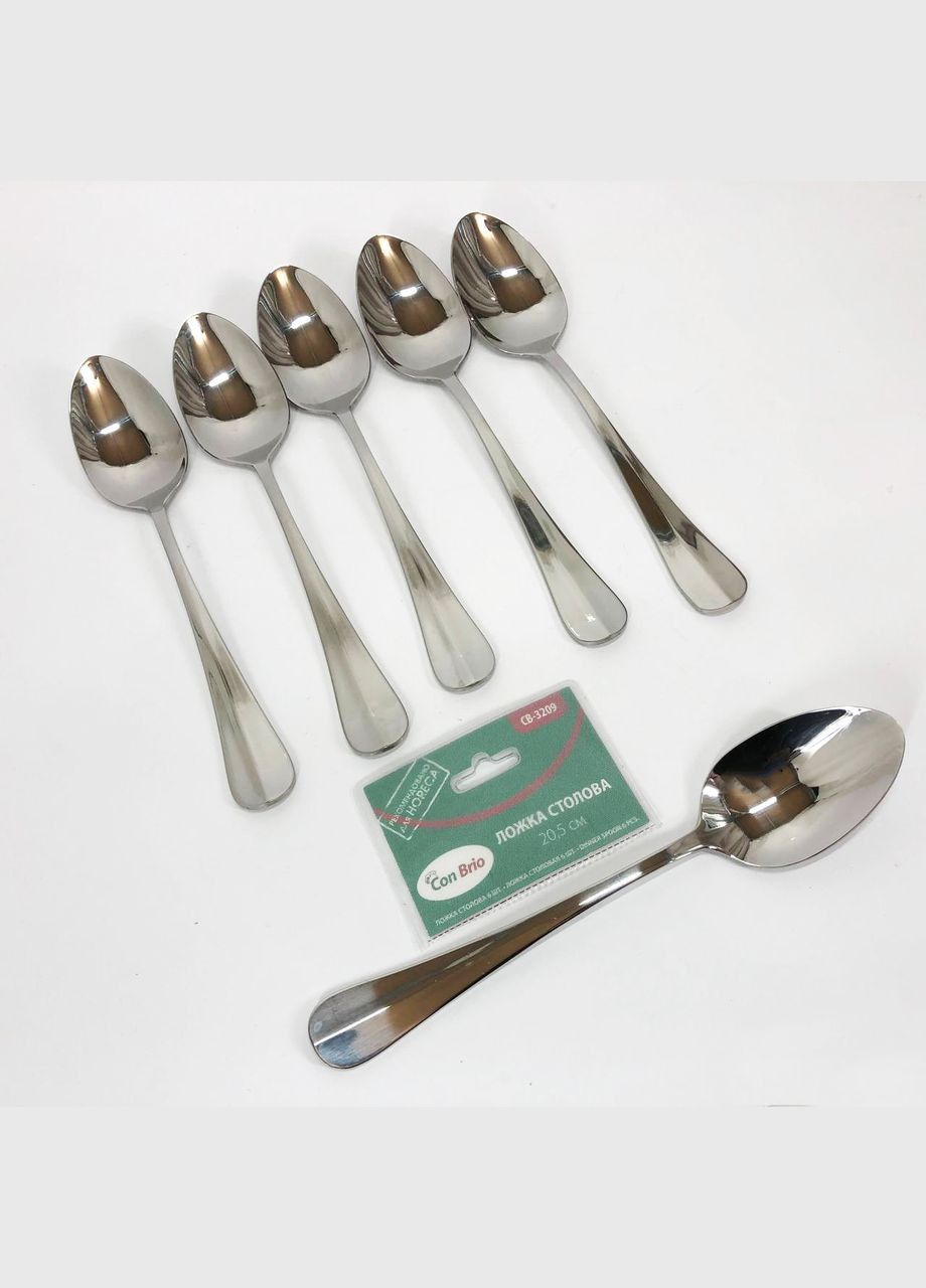 Набор столовых ложек CB-3209 20.5 см VQ-627 6 шт Con Brio (349512082)
