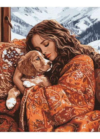 Картина по номерам - Объятия любимца ©art_selena_ru 40х50 см IDEYKA (362102888)