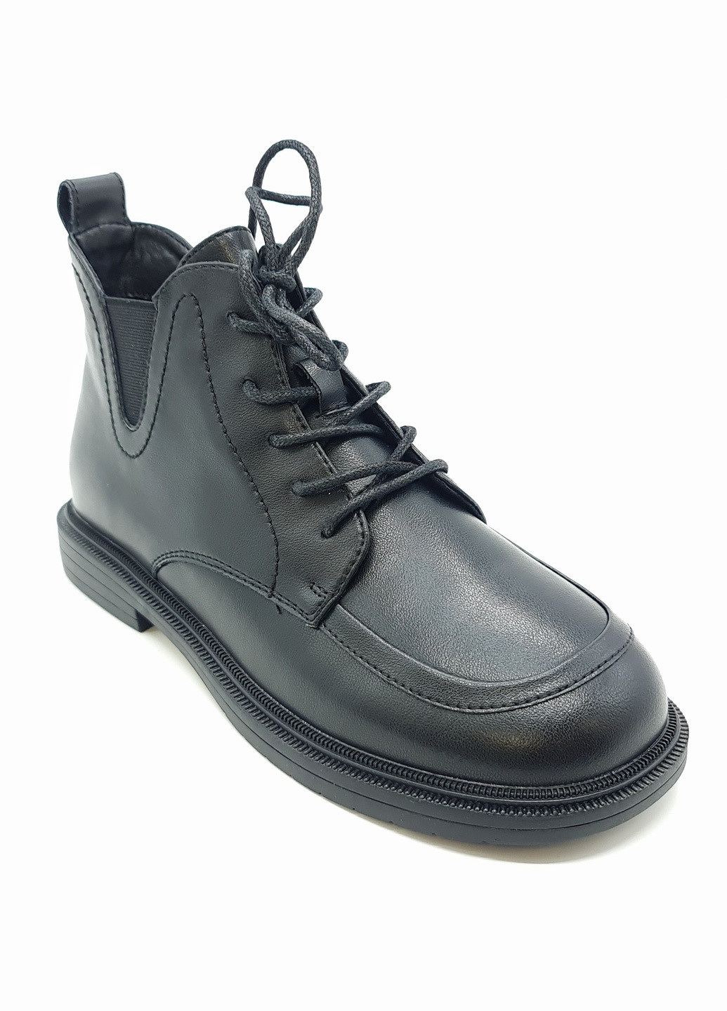 Жіночі черевики чорні шкіряні YA-18-9 25 см (р) Yalasou (259299705)