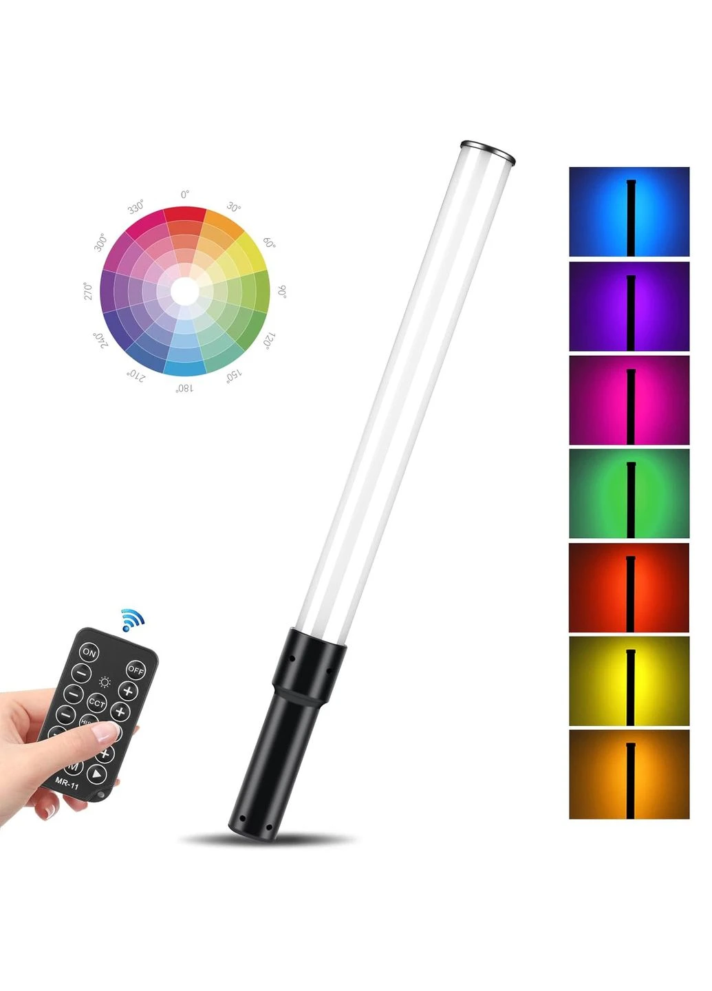 Ручная светодиодная LED лампа D3 | студийный видео-свет с RGB подсветкой и регулируемой яркостью Andoer (378012876)