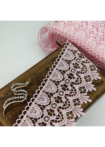 (1 метр) Мереживо макраме Sindtex 9 см колір - рожевий (06М-SF3119-5) Plus-plus (352749332)
