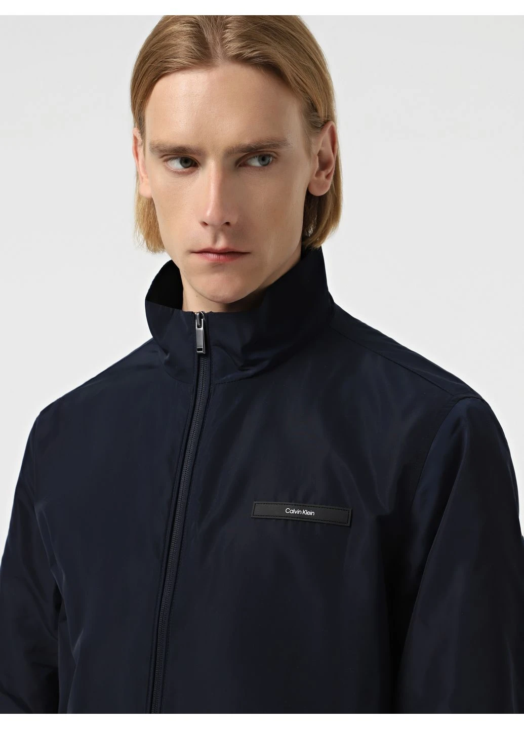 Темно-синяя демисезонная куртка Calvin Klein K10K114111-CEF