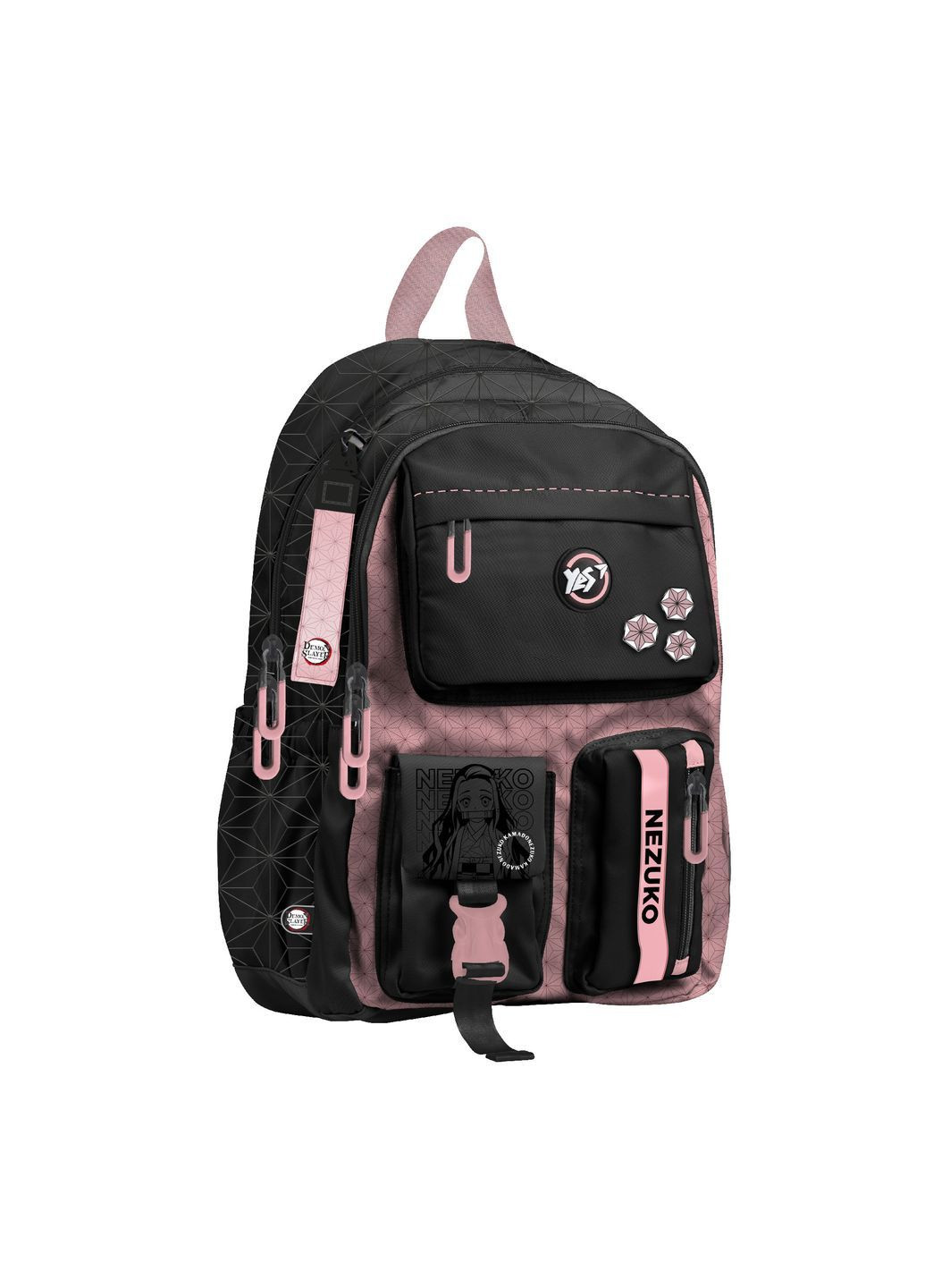 Рюкзак шкільний TS-43 Demon Slayer Nezuko 43х30х16 см Чорно-рожевий (559993) Yes (365290897)