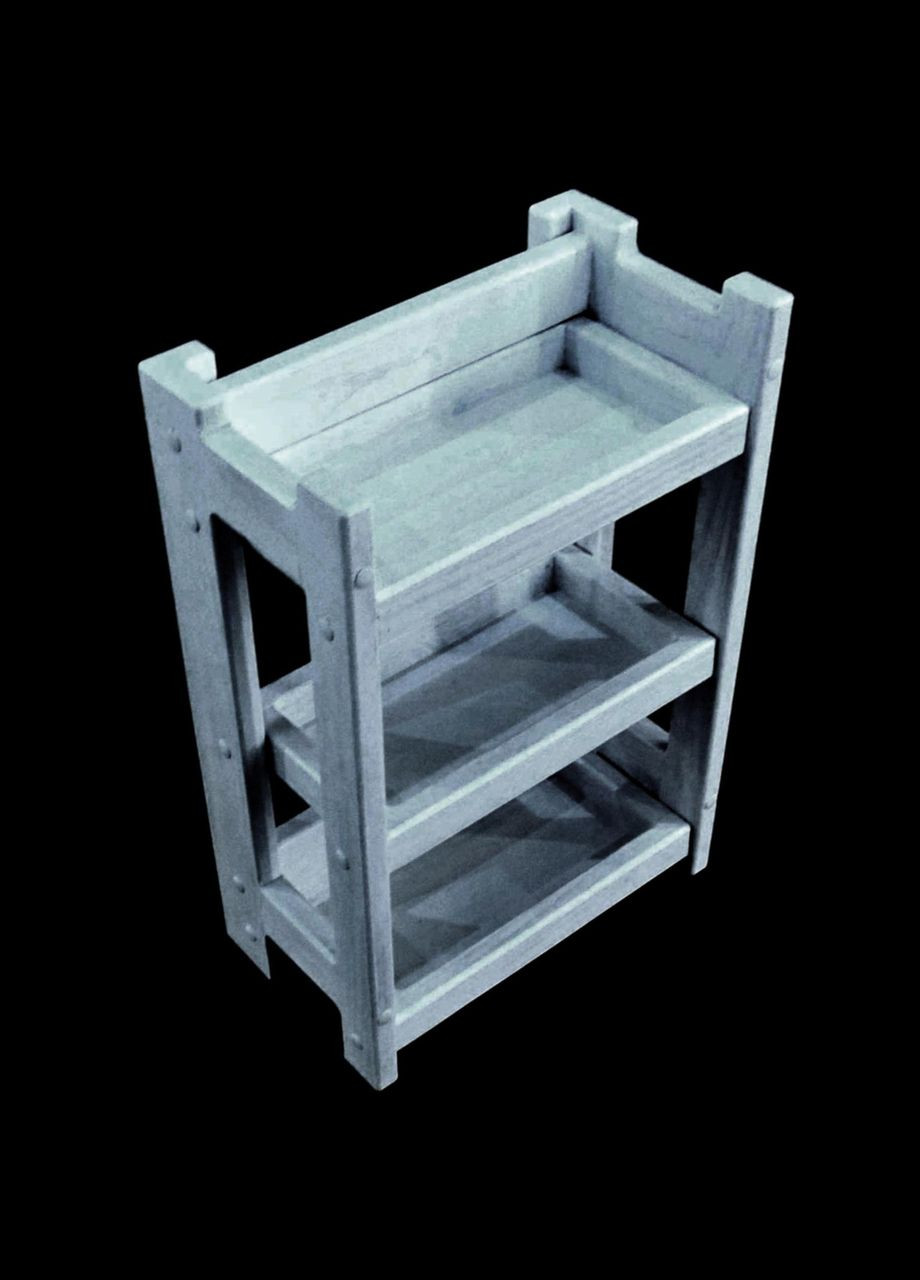 Настольная полка для ванной из дерева Билстон маренго (ВНО-000119) No Brand (328210370)