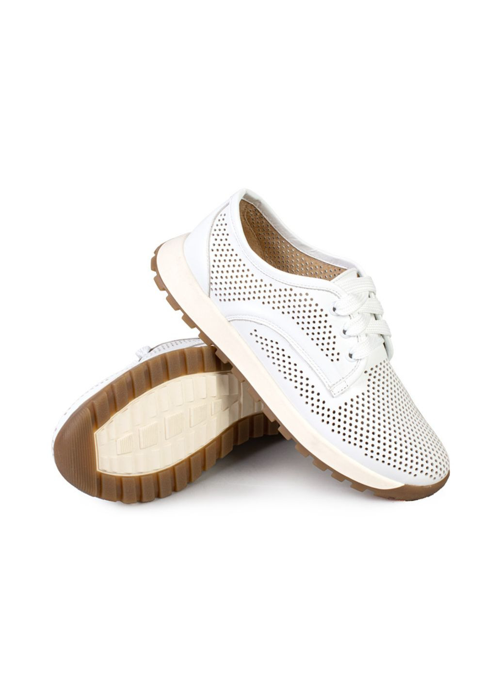 Білі осінні кросівки жіночі бренду 8200522_(1) ModaMilano