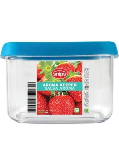 Контейнер для зберігання 1,5 л Snips блакитний судок для їжі харчовий пластик для кухні та пікніка ProDobro (367265669)