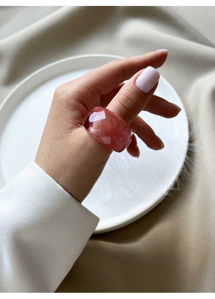 Рожева каблучка з каменю 5443 LeBijou (367580279)