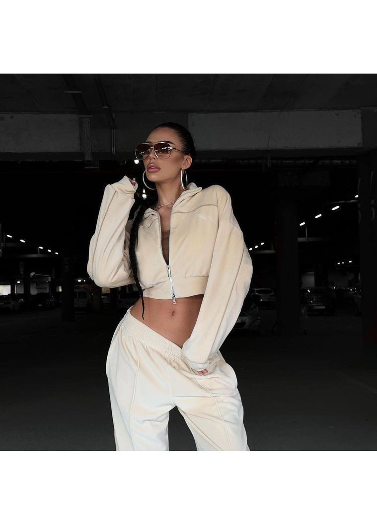 Жіночий костюм із велюру — трендовий вибір сезону No Brand (362588404)