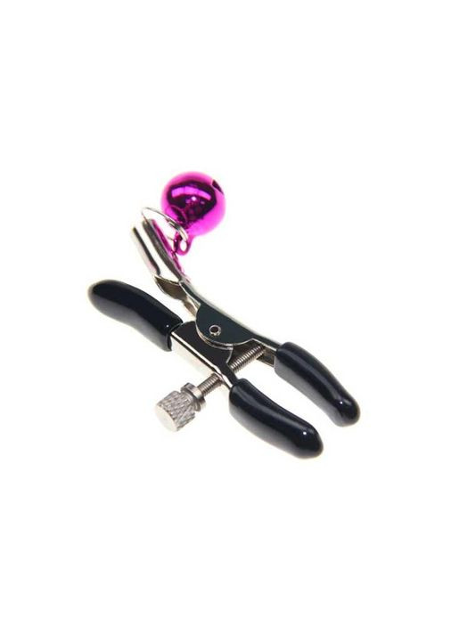 Зажимы для сосков с колокольчиком - Черный - Садомазо - (372734268)