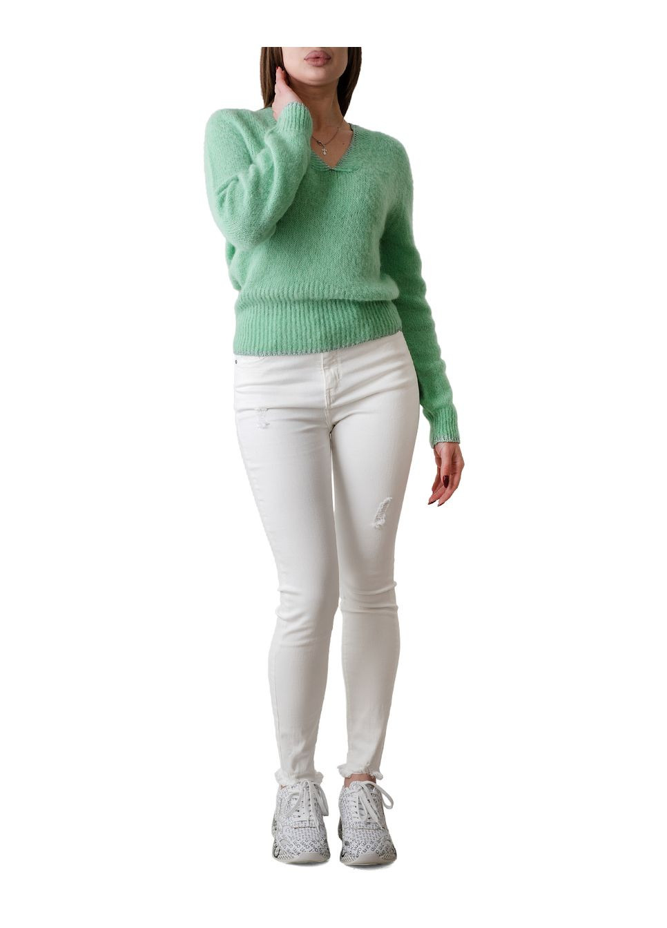 Мятный джемпер женский Liu Jo