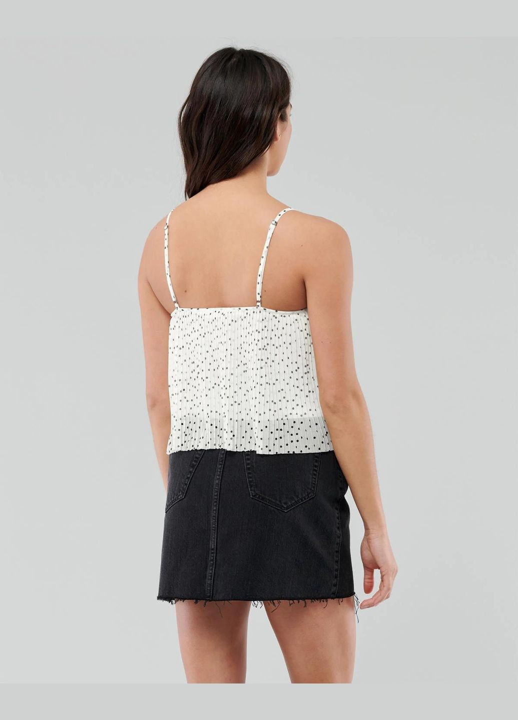 Майка біла - жіноча майка HC7816W Hollister — 301486286