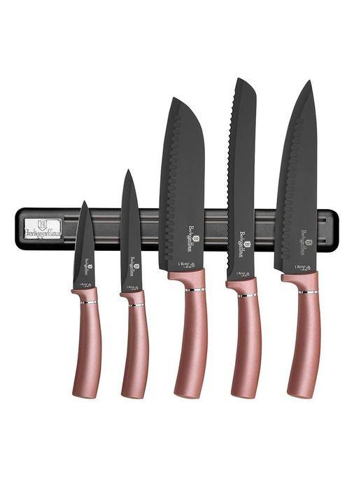 Набір ножів 6 предметів IRose Edition BH-2538 Berlinger Haus комбінований,