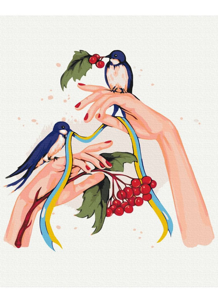 Картина за номерами на підрамнику В руках надія ©Alla Berezovska Brushme (317259319)