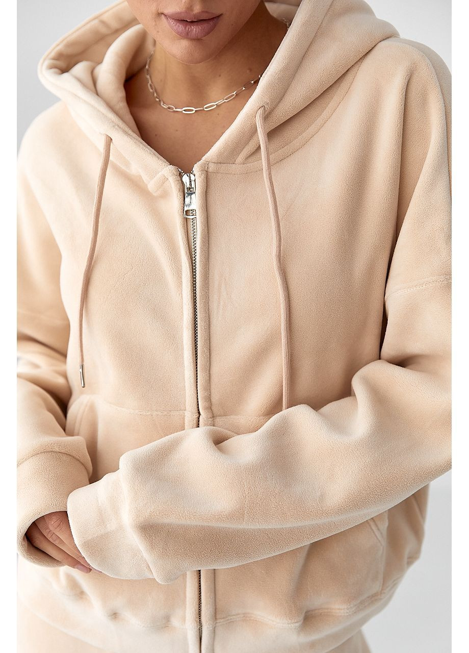 Спортивный костюм из двустороннего флиса - коричневый цвет Lurex (364967647)