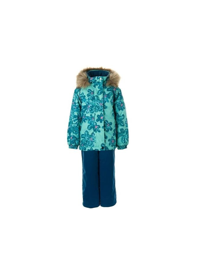 Комбінований зимній комплект верхнього одягу marvel 45100030 м'ята з принтом/бірюзово-зелений 104 (4741632035508) Huppa