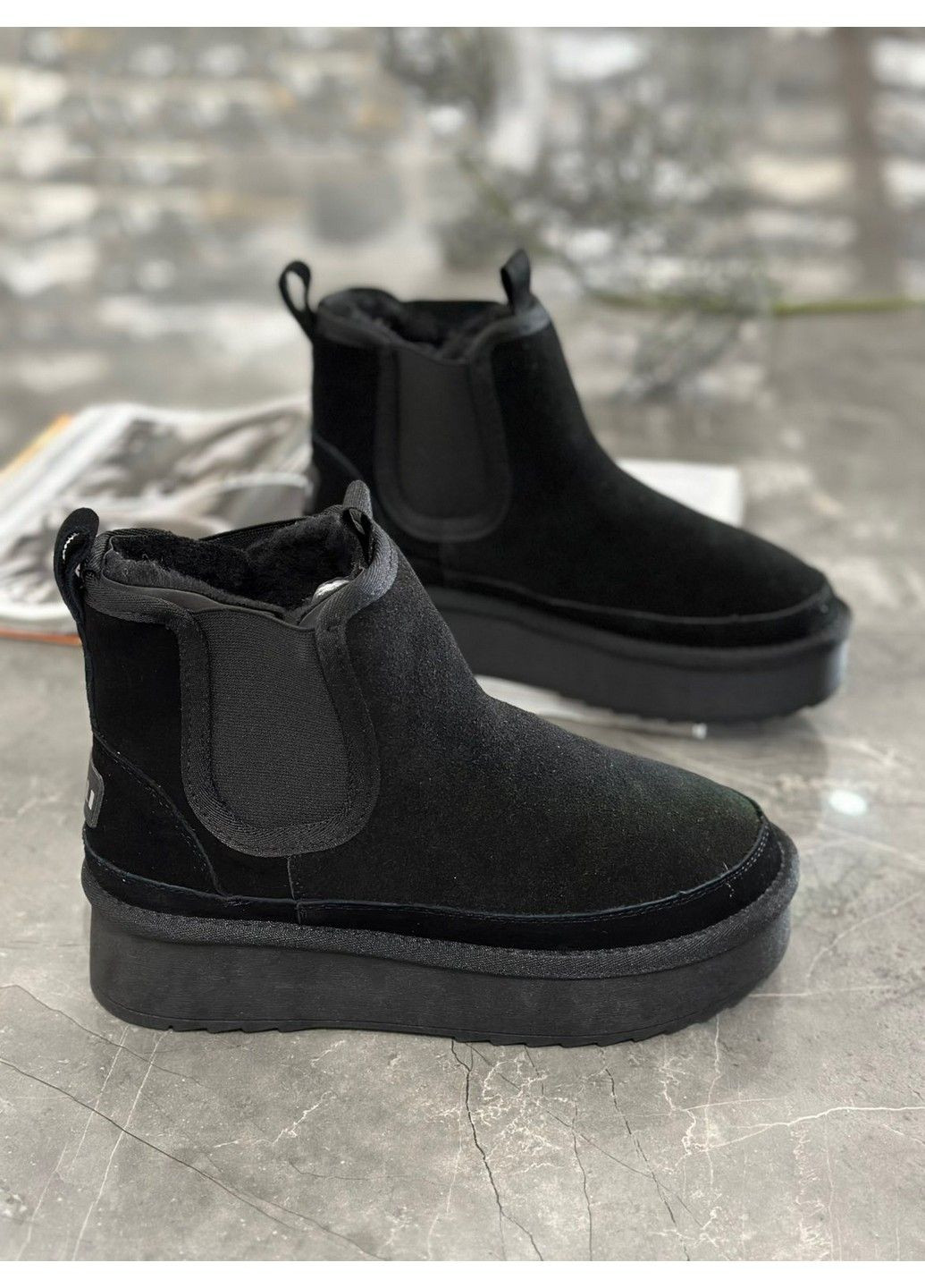 Замшевые угги на овчине UGN400-1 Stilli (307352089)