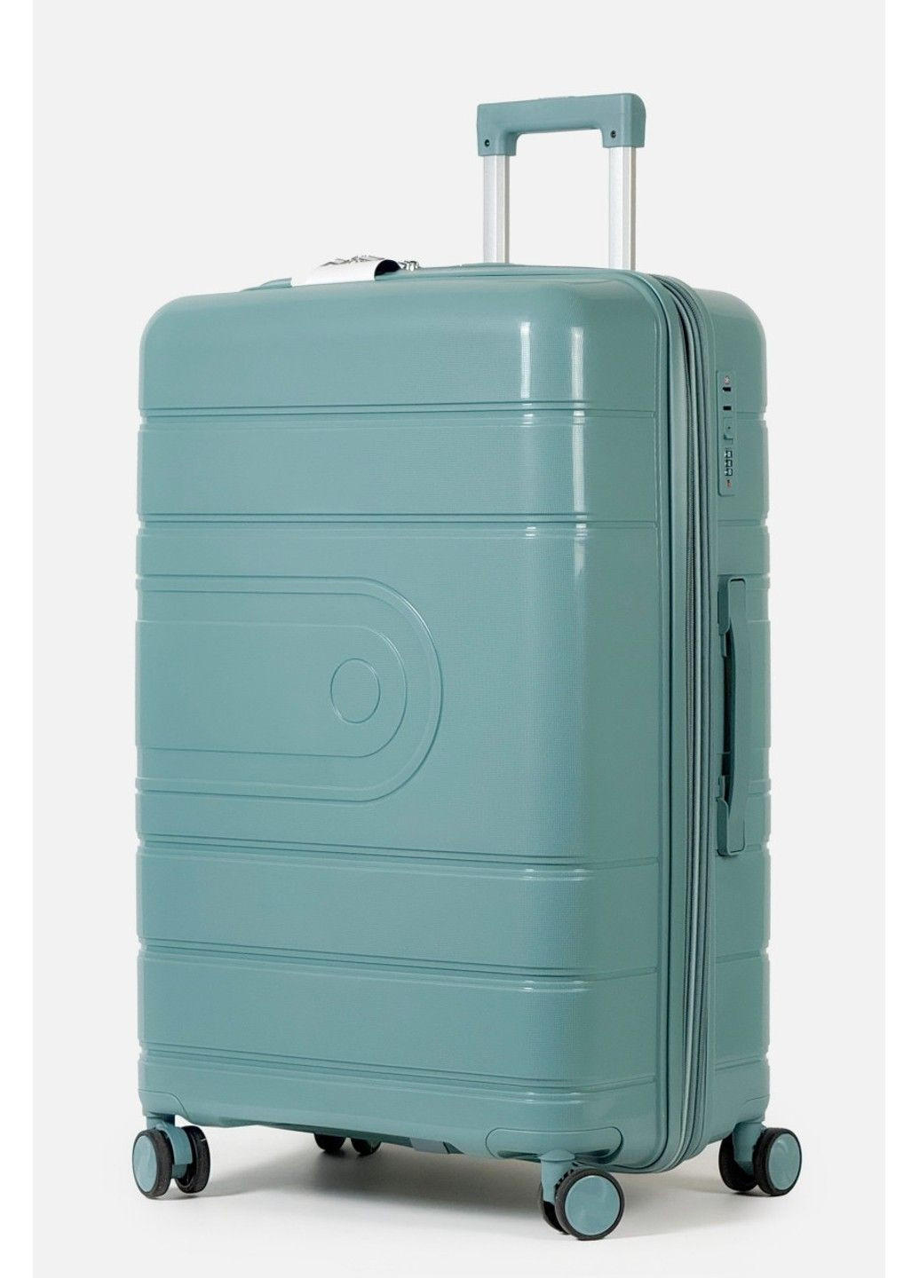 Большой пластиковый чемодан 606-1-GRN Tourist (354704062)