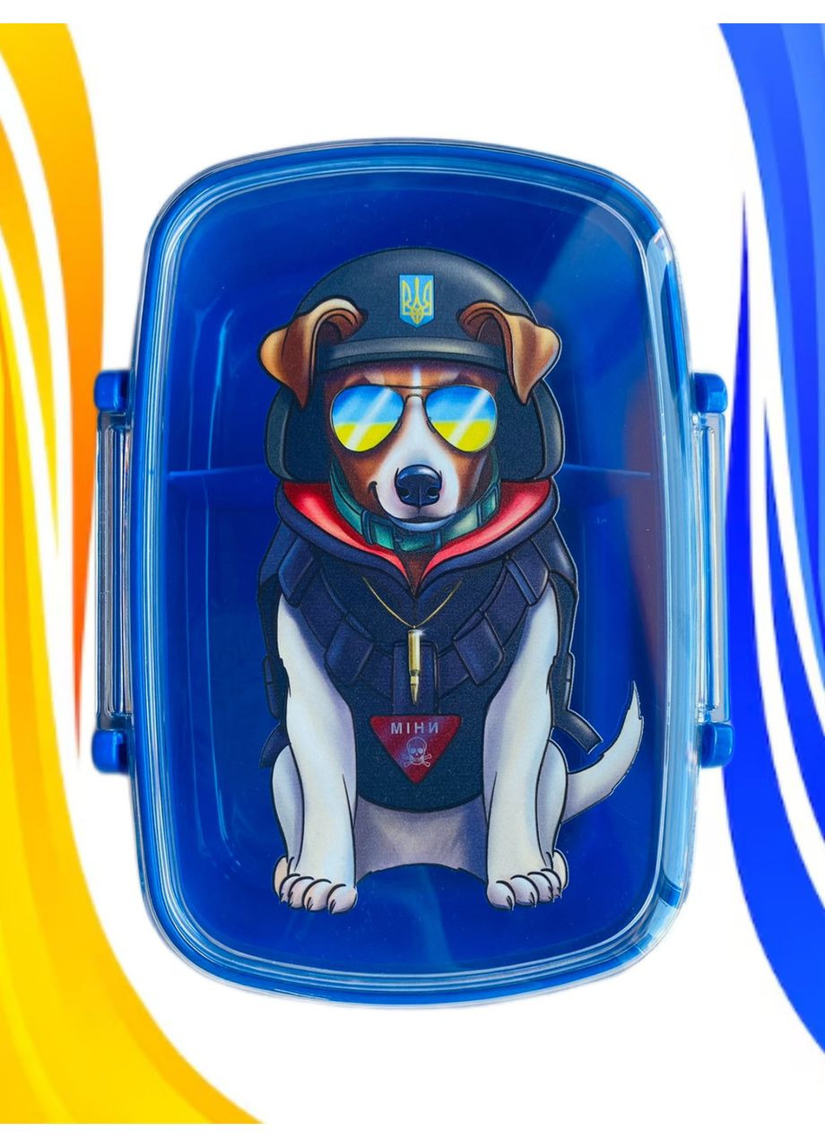 Подарочный набор Ланч бокс 800 мл и влажные салфетки (дизайн 41_2) Creative (360683511)